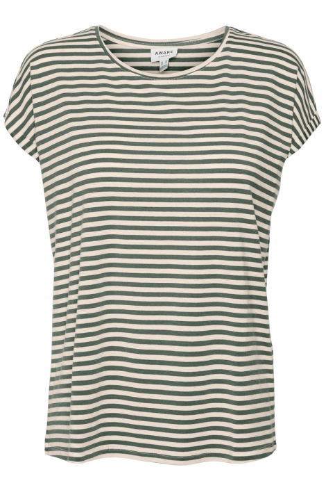 Vero Moda vmava plain ss top stripe ga jrs n